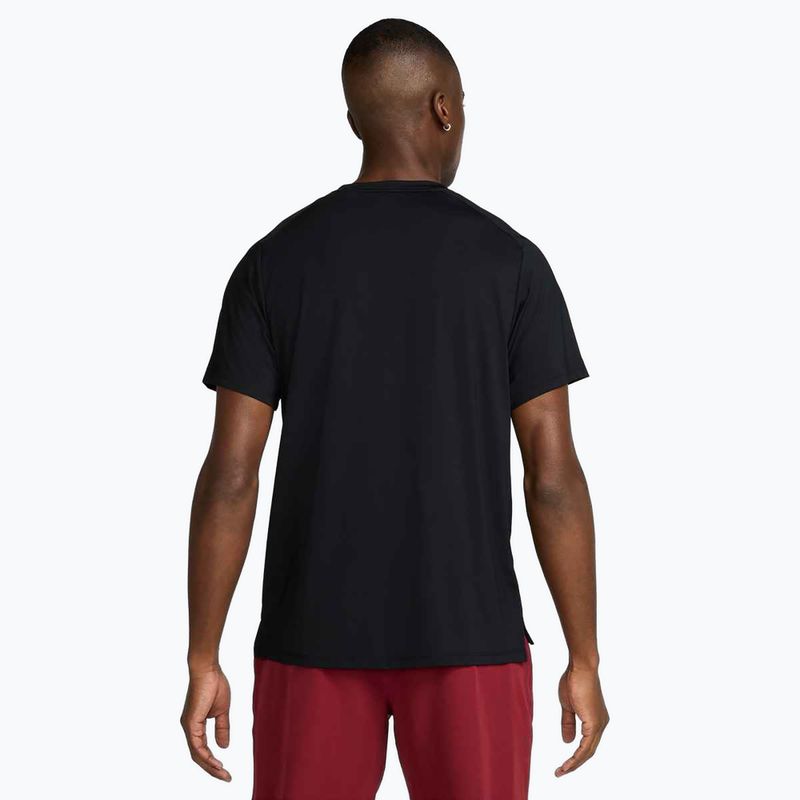 Men's Nike Court Dri-Fit Advantage tennis shirt black / white 3