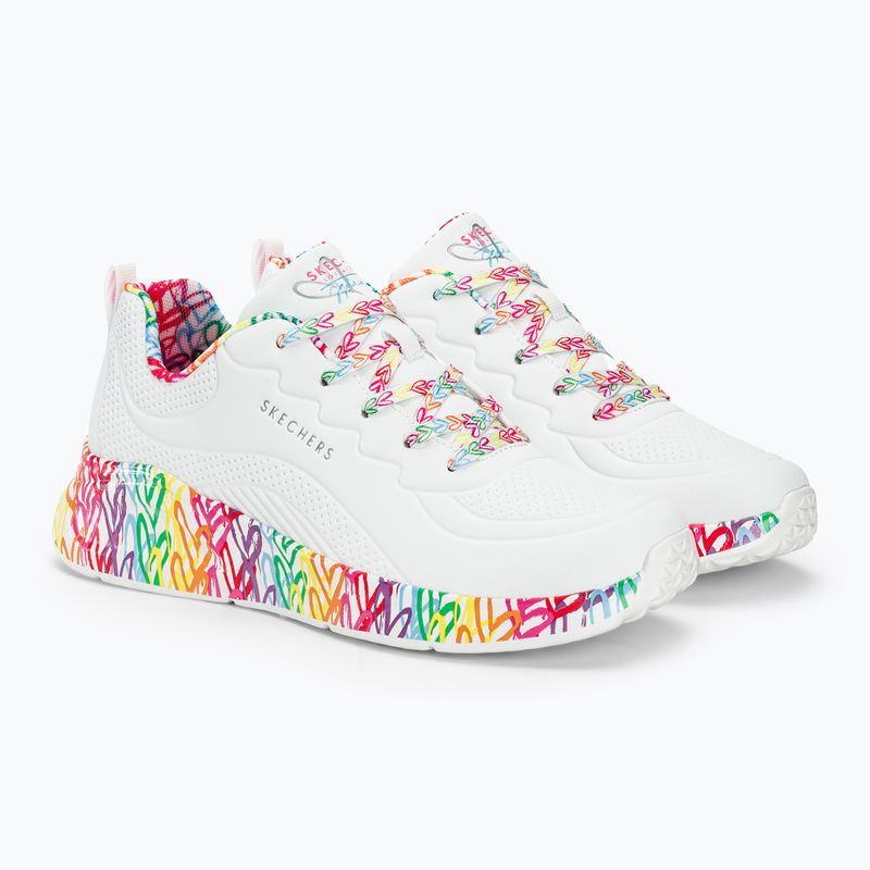 SKECHERS women's shoes Uno Lite Exuberant Hearts white/multi 5