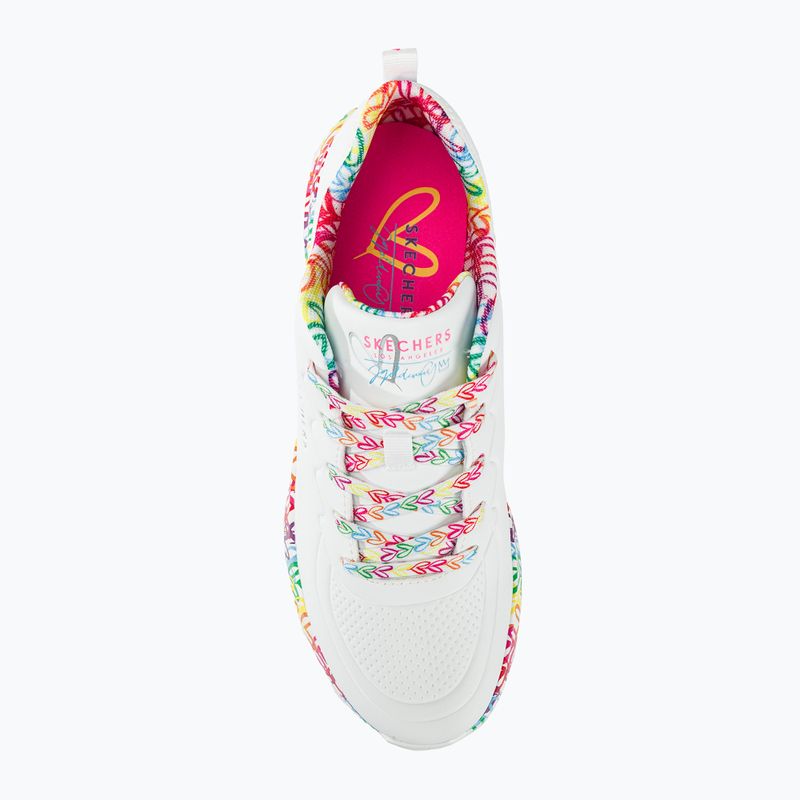 SKECHERS women's shoes Uno Lite Exuberant Hearts white/multi 7
