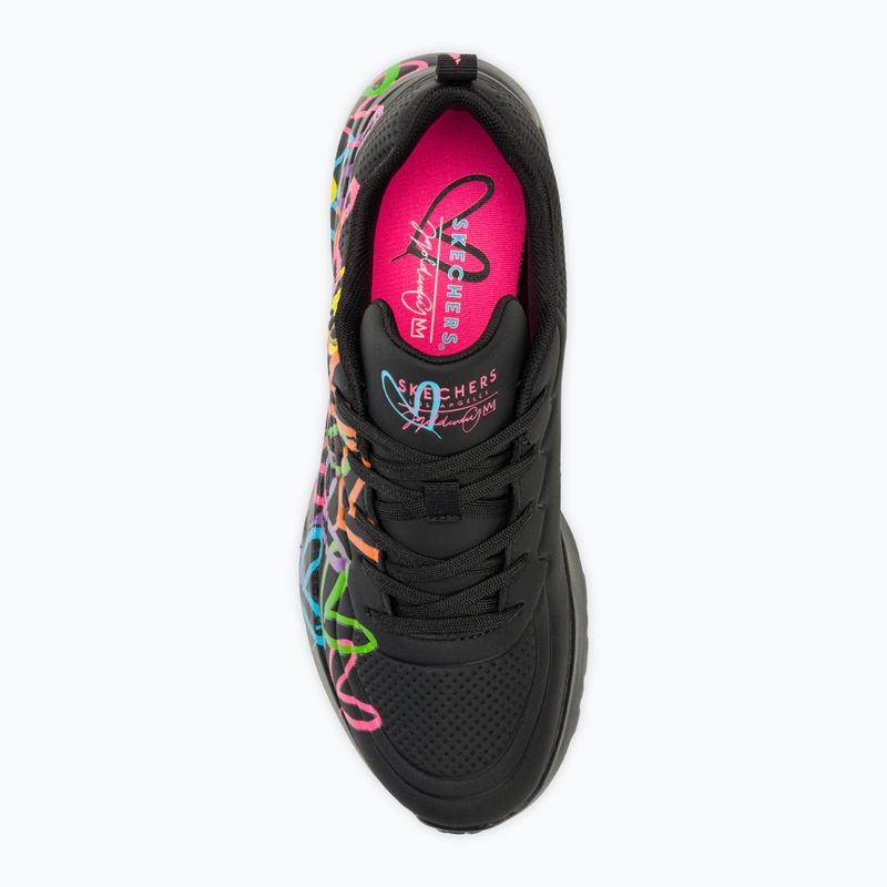 SKECHERS women's shoes Uno Lite Heart Of Hearts black/multi 5