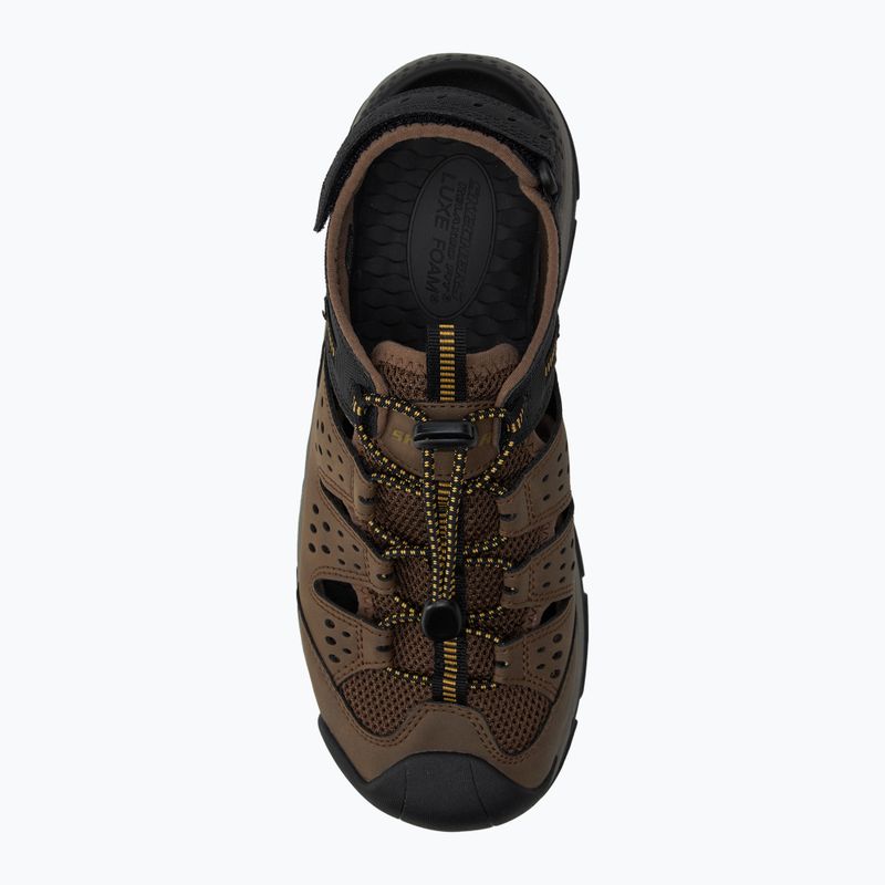 SKECHERS men's Tresmen Menard brown sandals 5