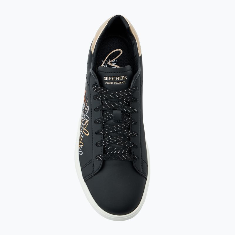 SKECHERS women's shoes JGoldcrown Eden LX Gleaming Hearts black/mulitcolor 5