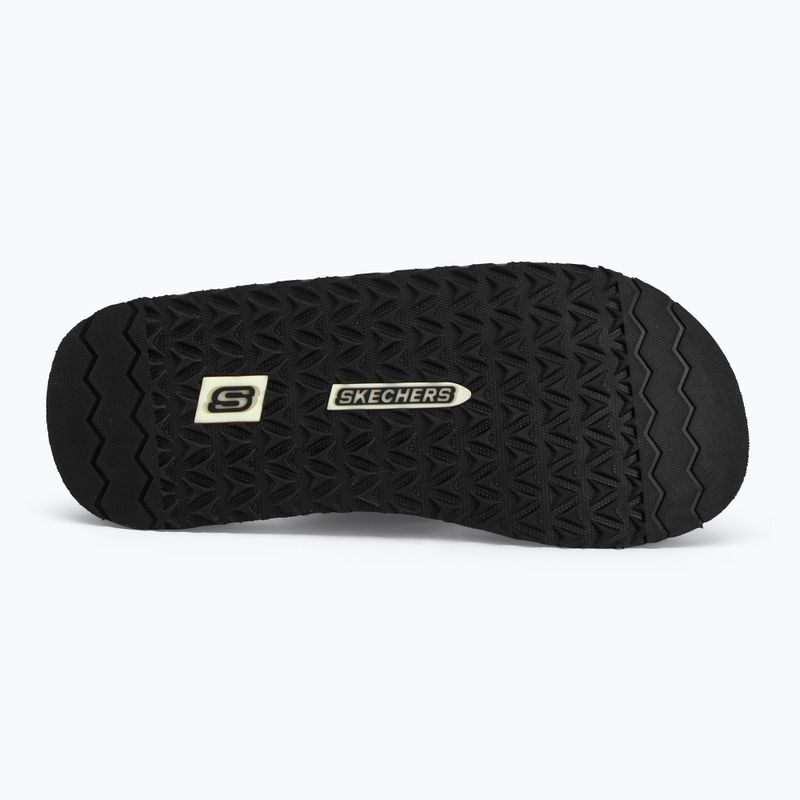 Skechers Tantric Fritz black men's flip flops 4