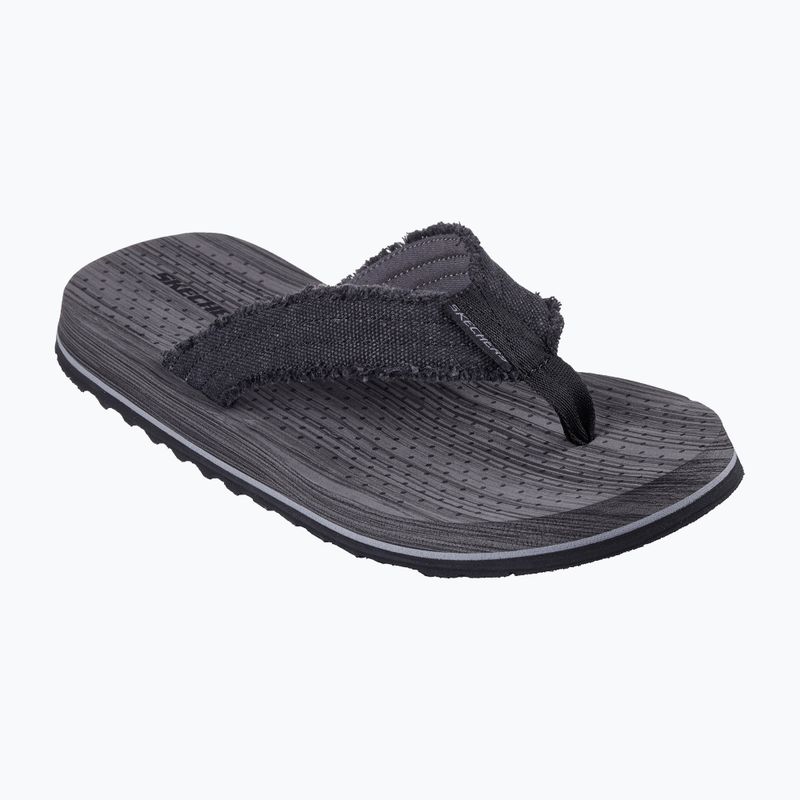 Skechers Tantric Fritz black men's flip flops 8