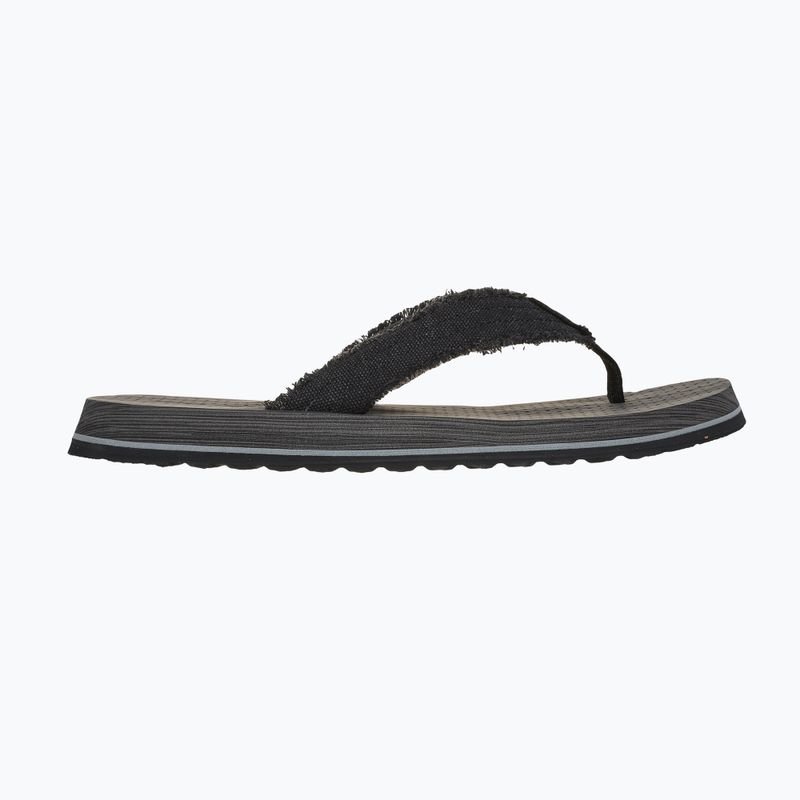 Skechers Tantric Fritz black men's flip flops 9