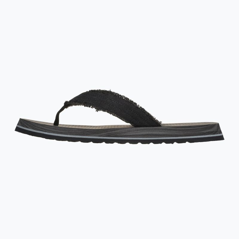 Skechers Tantric Fritz black men's flip flops 10