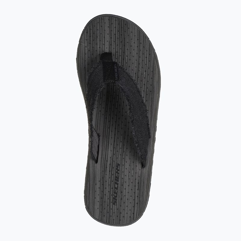 Skechers Tantric Fritz black men's flip flops 11