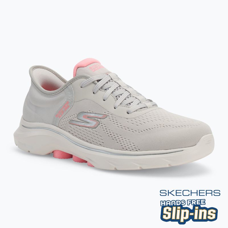 Women's SKECHERS Go Walk 7 Valin gray/pink shoes