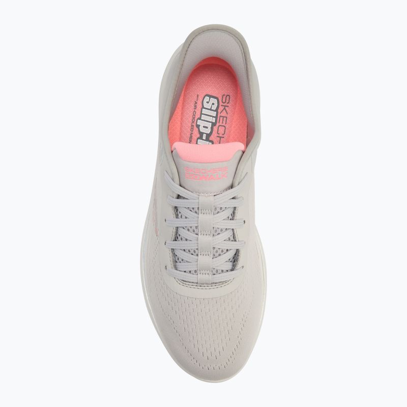 Women's SKECHERS Go Walk 7 Valin gray/pink shoes 5