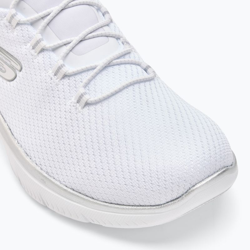 SKECHERS women's shoes Summits Diamond Dream white/silver 7