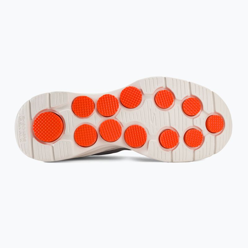 Men's shoes SKECHERS Go Walk 7 The Construct grey/white/orange 4