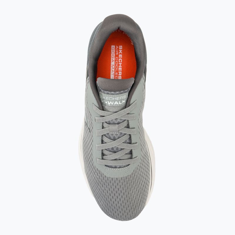 Men's shoes SKECHERS Go Walk 7 The Construct grey/white/orange 5