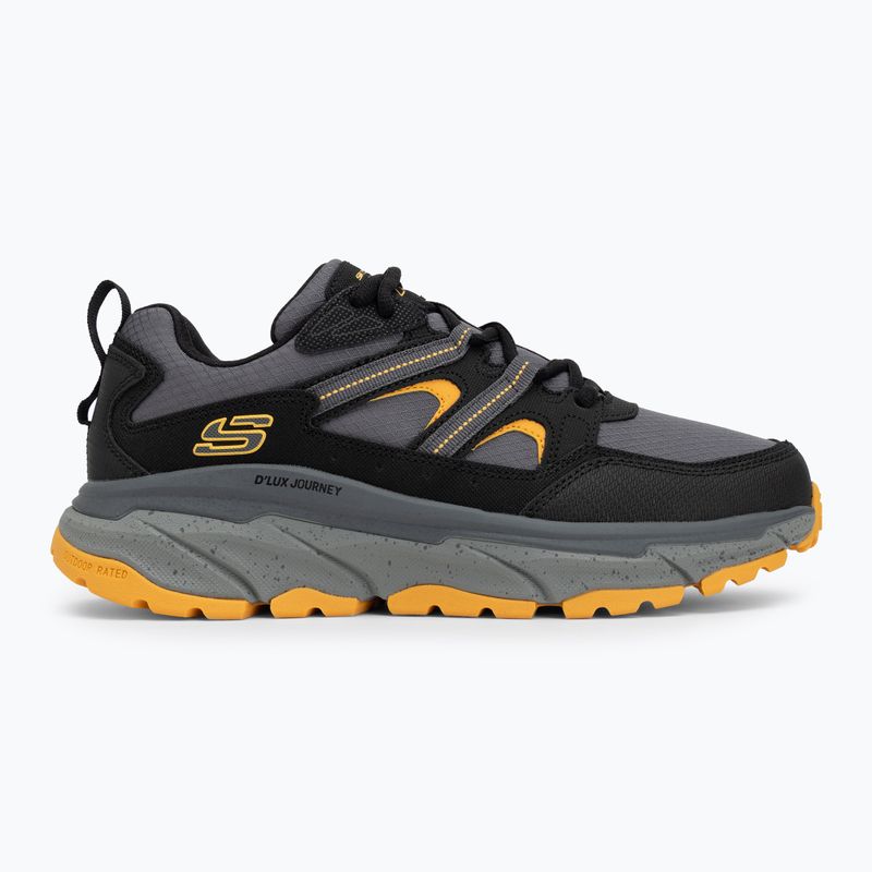 SKECHERS D'Lux Journey men's shoes black/yellow 2