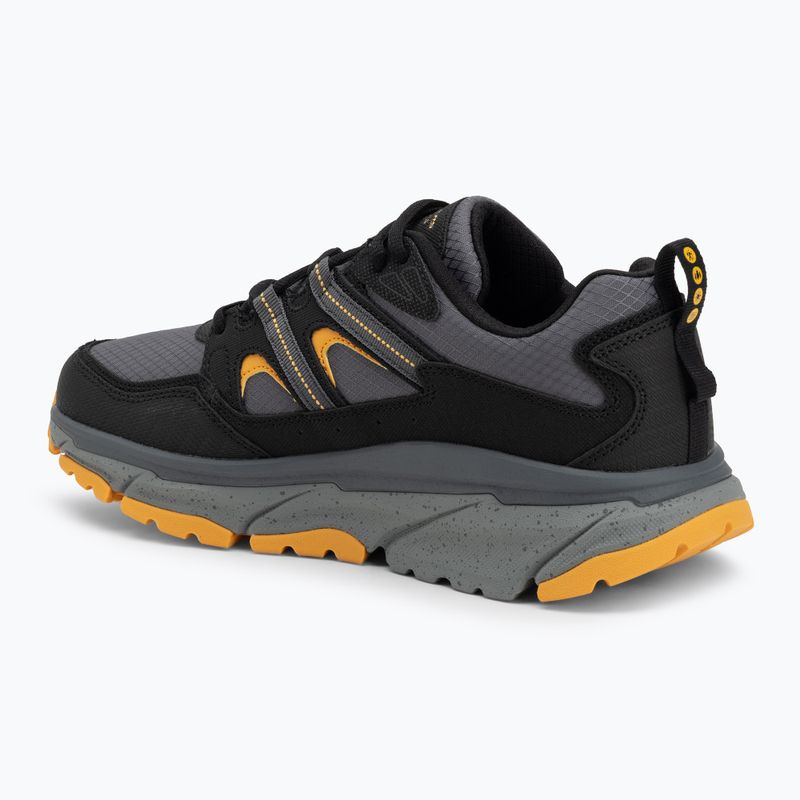 SKECHERS D'Lux Journey men's shoes black/yellow 3