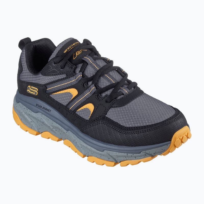 SKECHERS D'Lux Journey men's shoes black/yellow 8