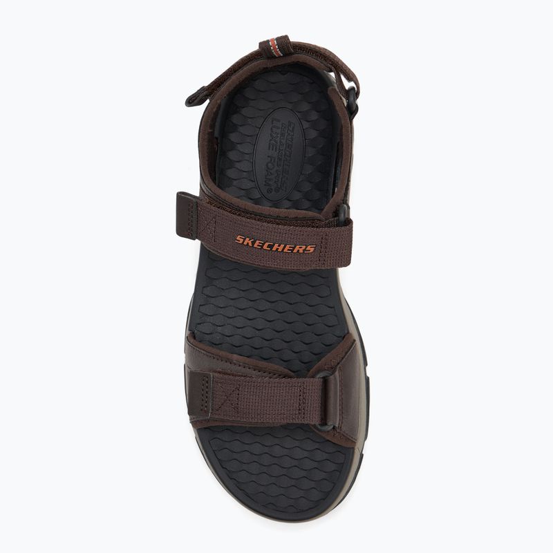 SKECHERS Tresmen Ryer men's sandals chocolate 5