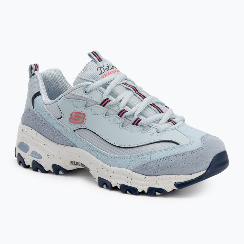 SKECHERS women's shoes D'Lites Bold Views light blue/multi