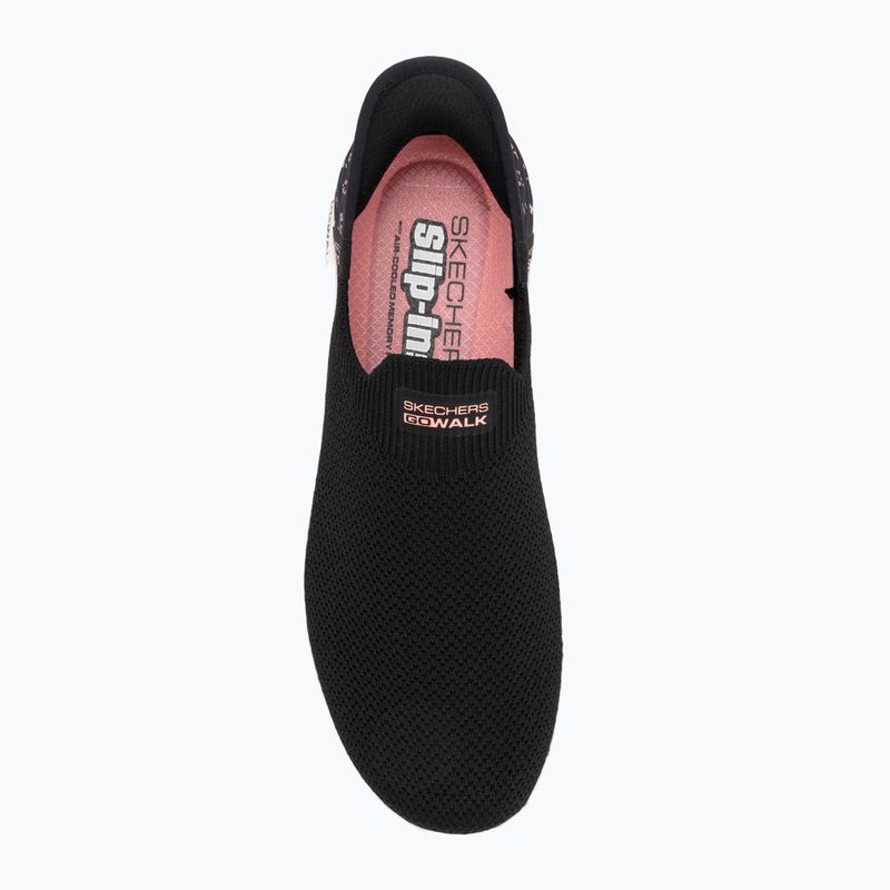 Women's shoes SKECHERS Go Walk Flex Sunset Rose black 5