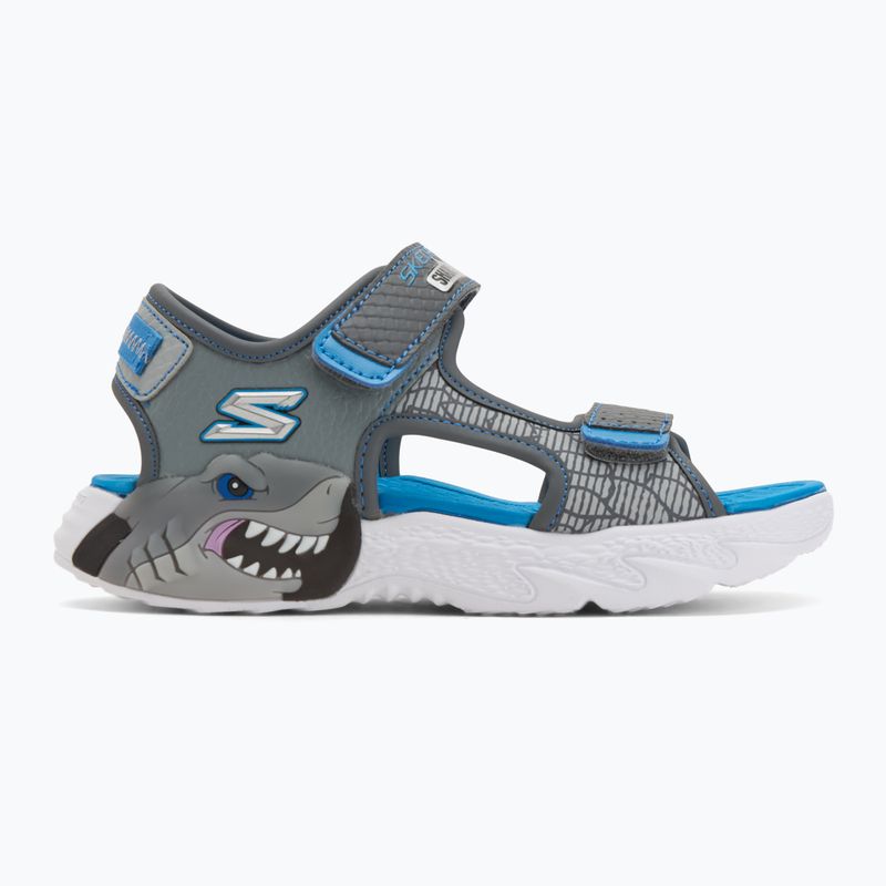SKECHERS S-Lights Creature Splash charcoal/blue children's sandals 2