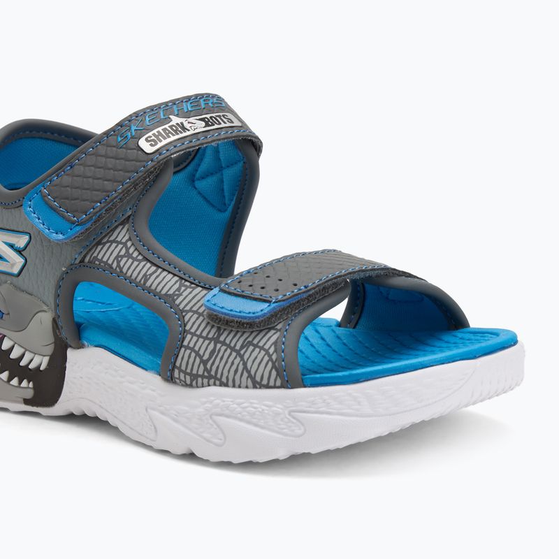 SKECHERS S-Lights Creature Splash charcoal/blue children's sandals 7