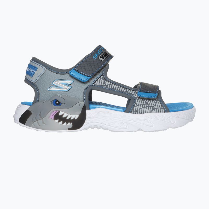 SKECHERS S-Lights Creature Splash charcoal/blue children's sandals