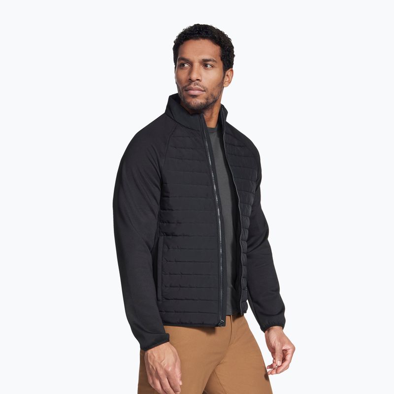 Men's hybrid jacket SKECHERS The Hoodless Hybrid black 5