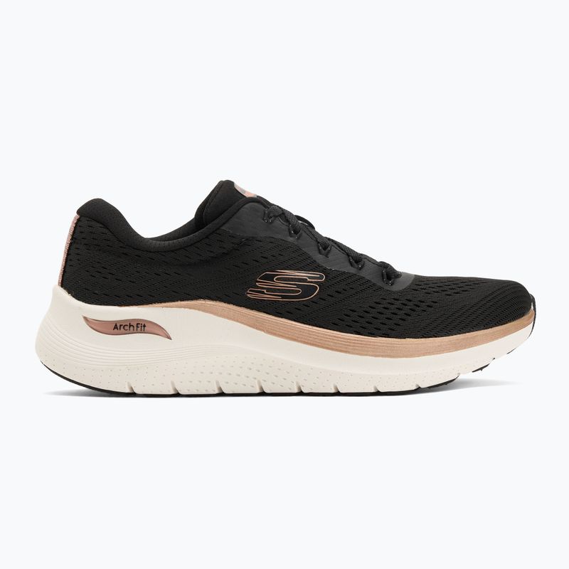 SKECHERS women's shoes Arch Fit 2.0 Glow The Distance black/rose gold 2