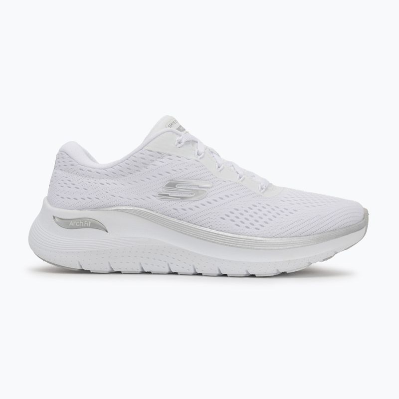 SKECHERS women's shoes Arch Fit 2.0 Glow The Distance white/silver 2