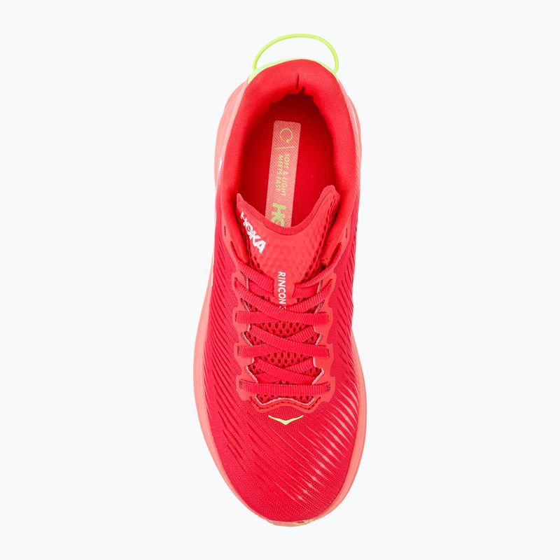 Women's running shoes HOKA Rincon 3 cerise/coral 5