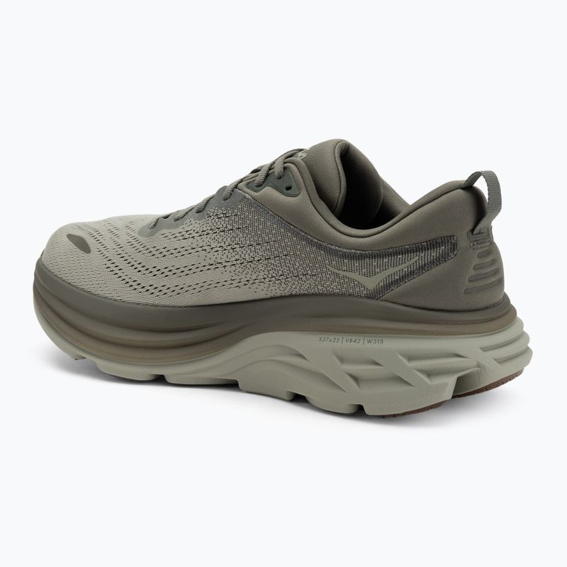 HOKA Bondi 8 slate/barley men's running shoes 3