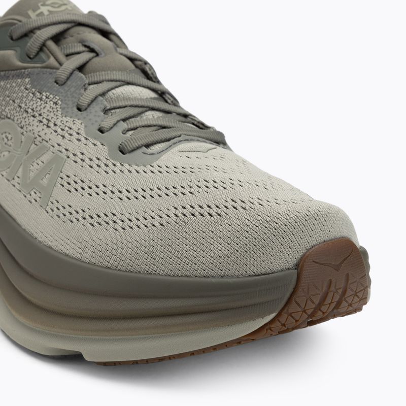 HOKA Bondi 8 slate/barley men's running shoes 7