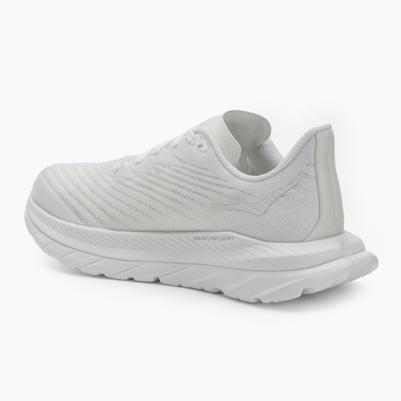 Women's running shoes HOKA Mach 5 white/white 3