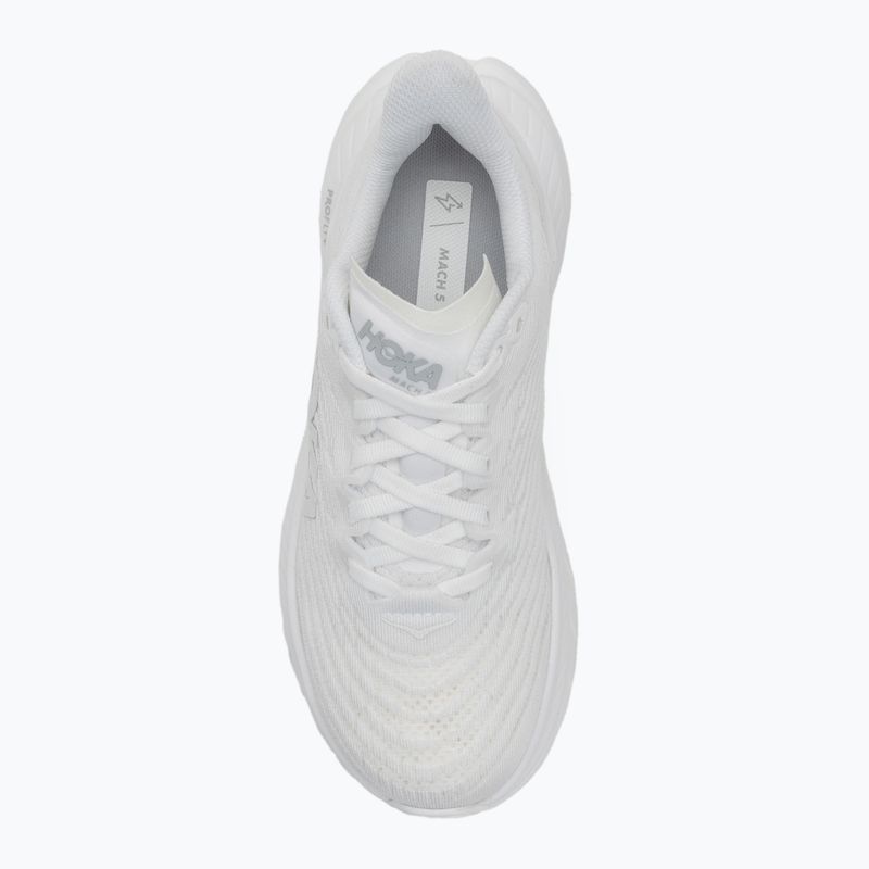 Women's running shoes HOKA Mach 5 white/white 5