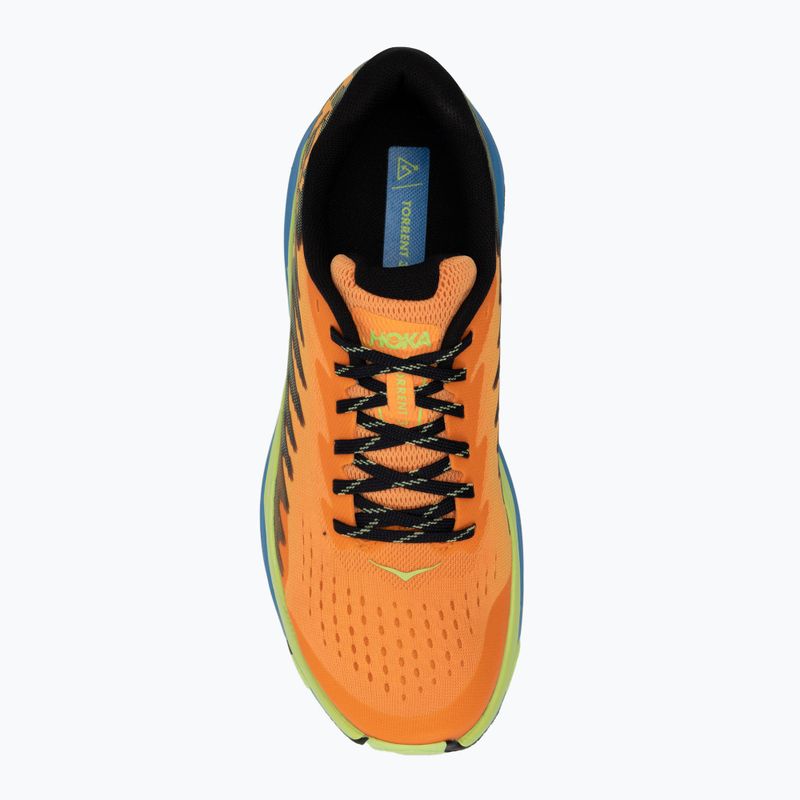 Men's running shoes HOKA Torrent 3 solar flare/lettuce 5
