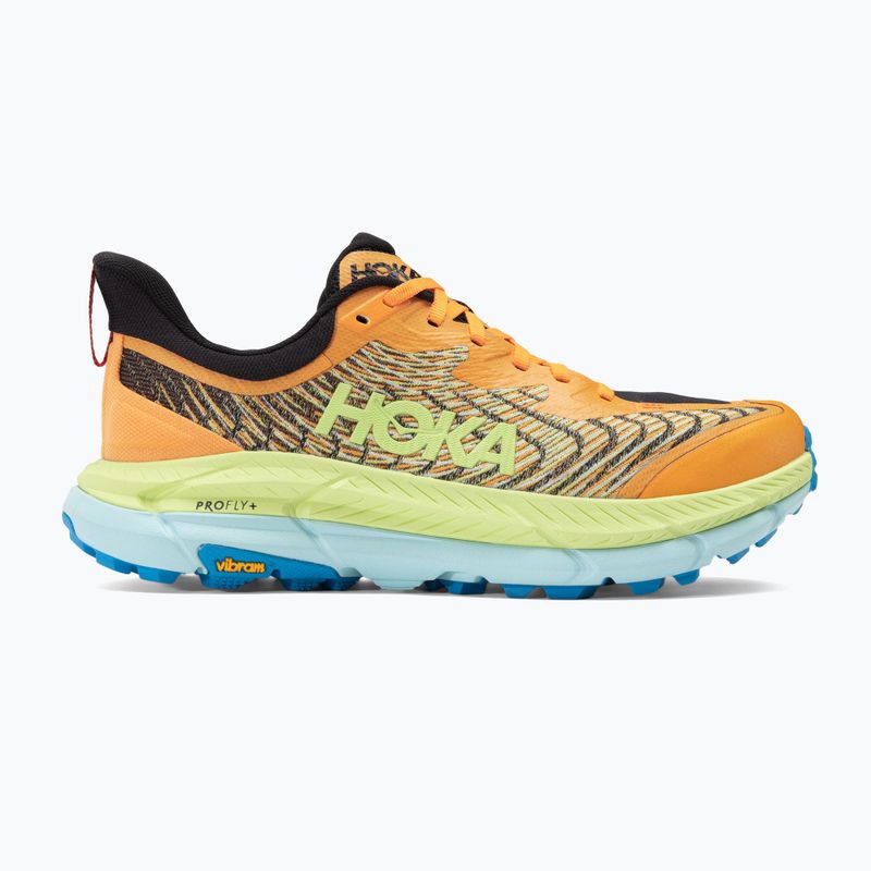 Men's HOKA Mafate Speed 4 solar flare/lettuce running shoes 2