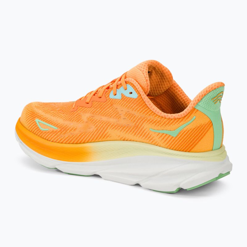 Men's running shoes HOKA Clifton 9 Wide solar flare/sherbet 3