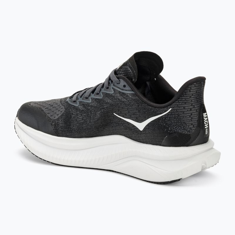 HOKA Mach 6 black/white children's running shoes 3