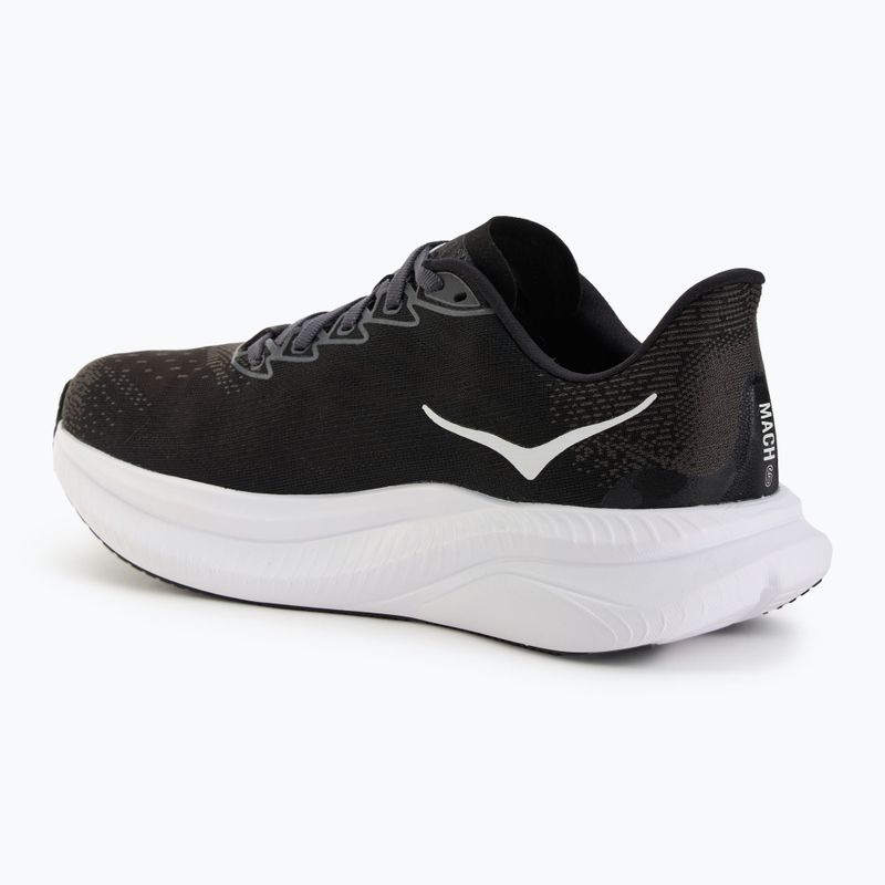 Men's running shoes HOKA Mach 6 black/white 3