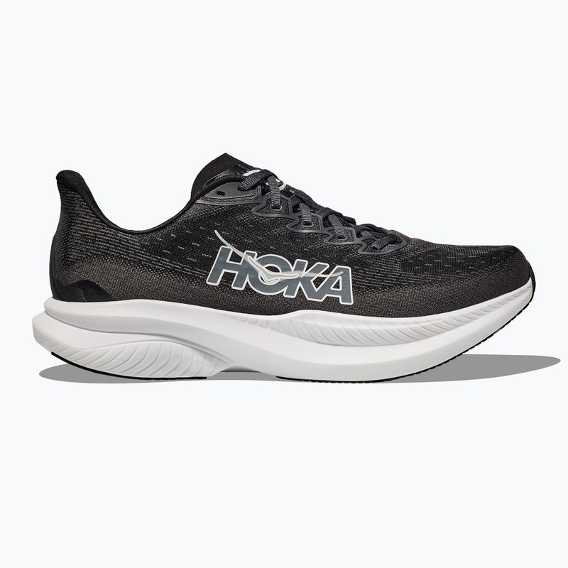 Women's running shoes HOKA Mach 6 black/white 2
