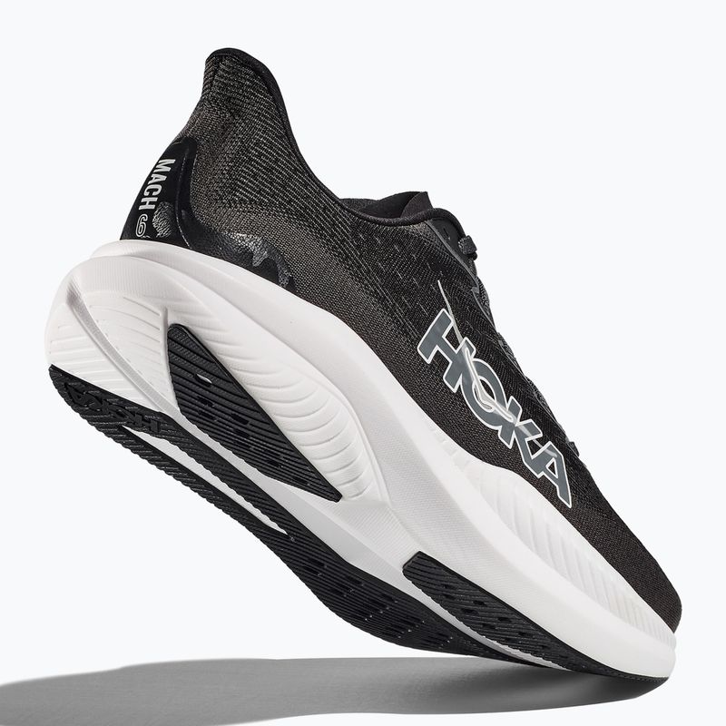 Women's running shoes HOKA Mach 6 black/white 4