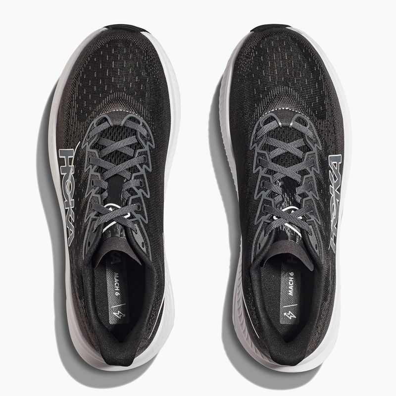 Women's running shoes HOKA Mach 6 black/white 6