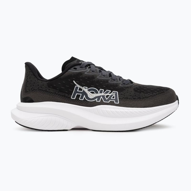 Women's running shoes HOKA Mach 6 black/white 2