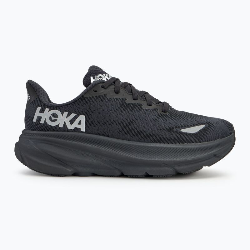 Women's running shoes HOKA Clifton 9 GTX black/black 2