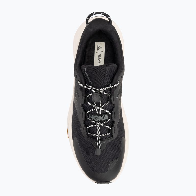 Men's running shoes HOKA Transport black/alabaster 5
