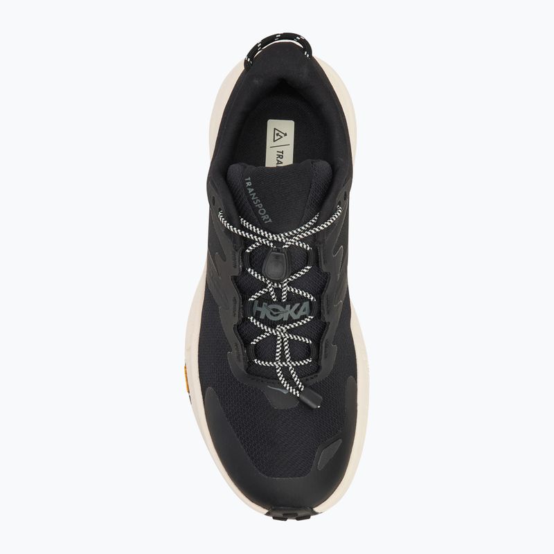 Women's running shoes HOKA Transport black/alabaster 5