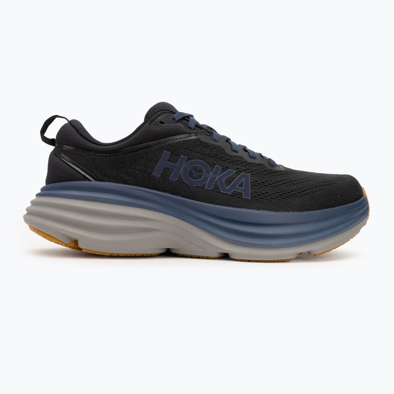 Men's running shoes HOKA Bondi 8 black/ironore 2