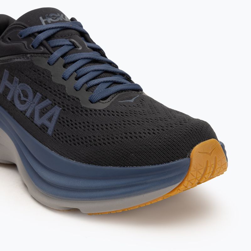 Men's running shoes HOKA Bondi 8 black/ironore 7
