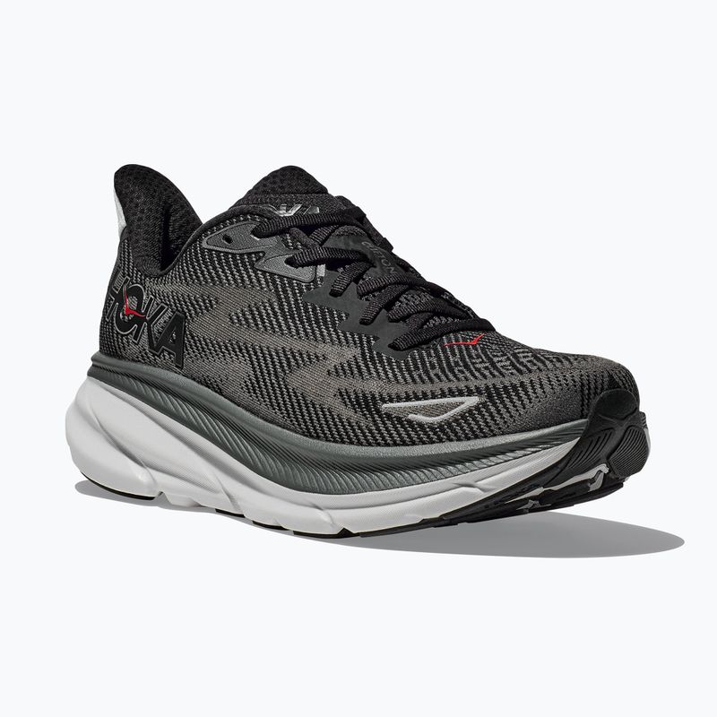 Men's running shoes HOKA Clifton 9 black/outer orbit