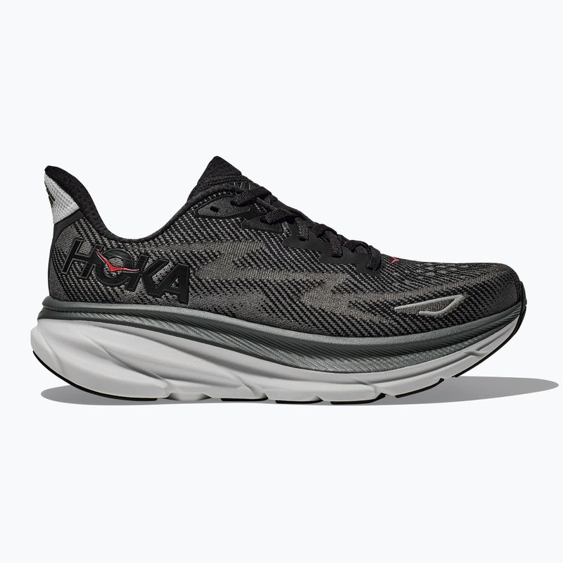 Men's running shoes HOKA Clifton 9 black/outer orbit 2