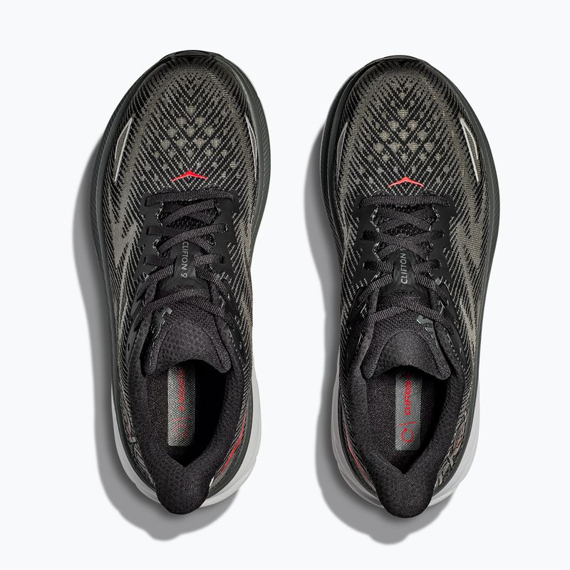 Men's running shoes HOKA Clifton 9 black/outer orbit 8